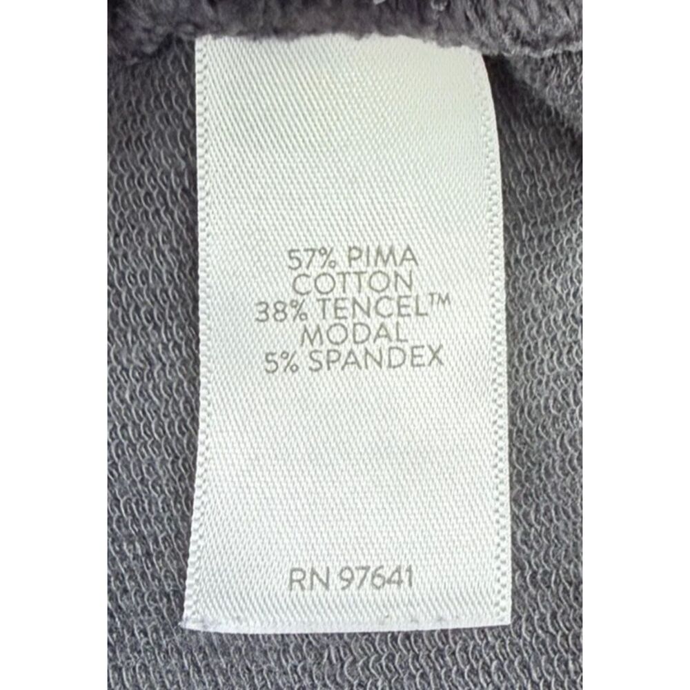 Pure Jill Affinity French Terry Slim Crop Pants Sz SP (32x22) Gray Pima Modal - Picture 8 of 9